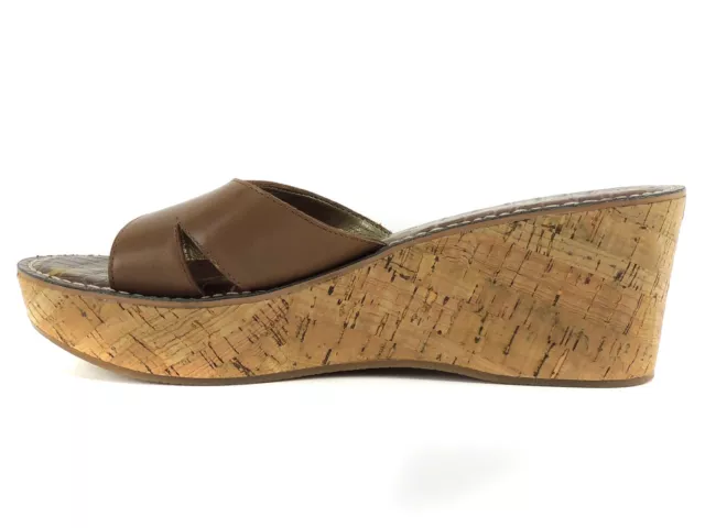 Sam Edelman Women's Reid Platform Sandals Saddle Leather Slides Size 9.5 M 3