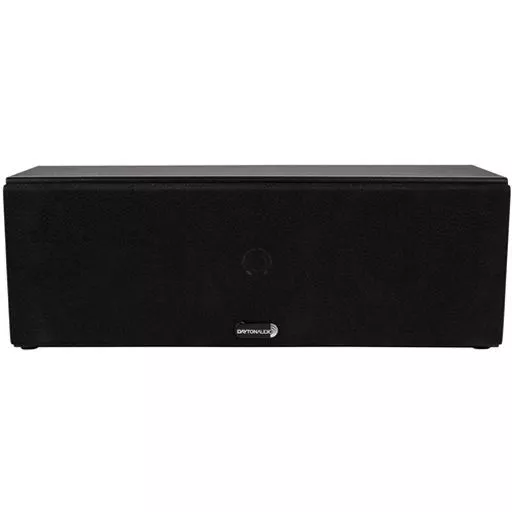 Compact Center Channel Speaker 2 Way W/ Polycarbonate Tweeter MDF Cabinet Black