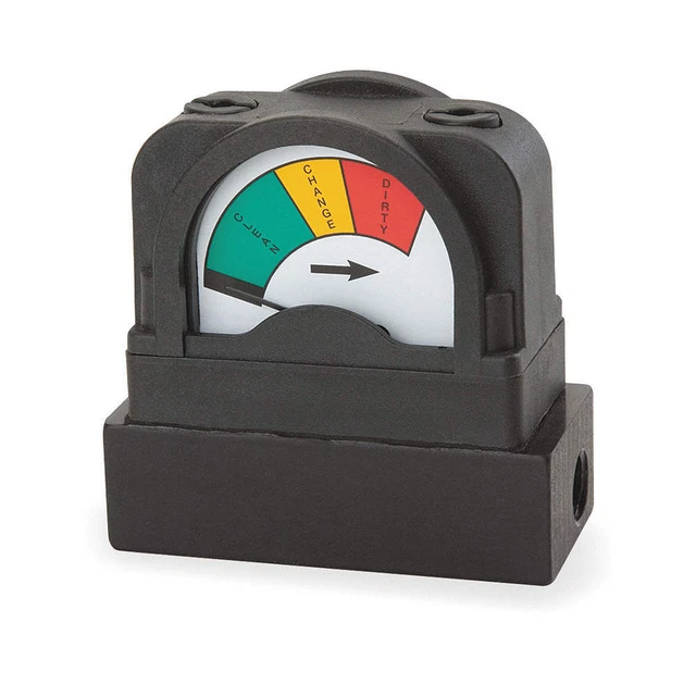 MIDWEST INSTRUMENT 555A-25.0 Pressure Indicator,0 to 25 psi