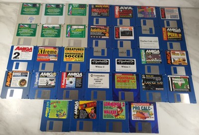 17 DISCHI AMIGA casuale Custom Bundle in buonissima condizione Loft trovare 