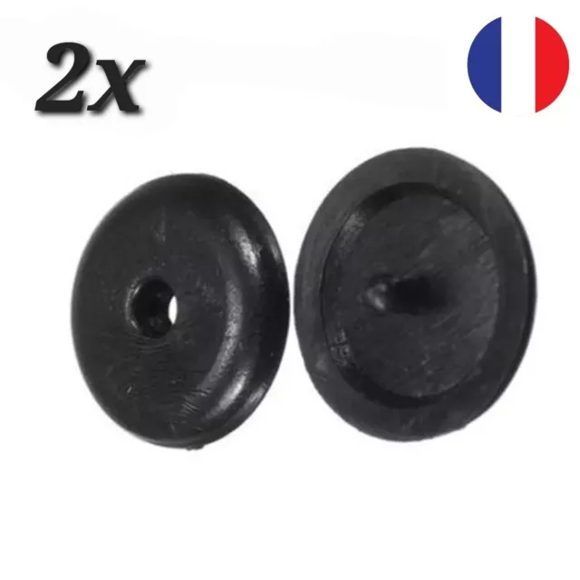 4 Paires Voiture Ceinture de Sécurité Button clip Noir Bouton Support Clou