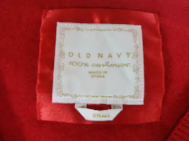 OLD NAVY SIZE Small Women's Red Cashmere Crew Neck Long Sleeve Pullover ...