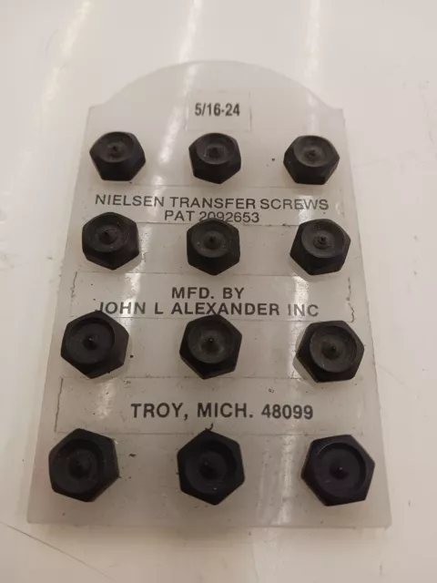 NIELSEN Transfer Screws Set  5/16-24 . 12 pcs.