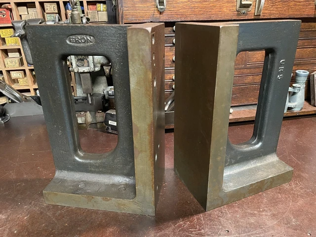 ERON  UR5  Right Angle Plate 12”x5”x8”  Ground Cast Iron,  Made in Japan