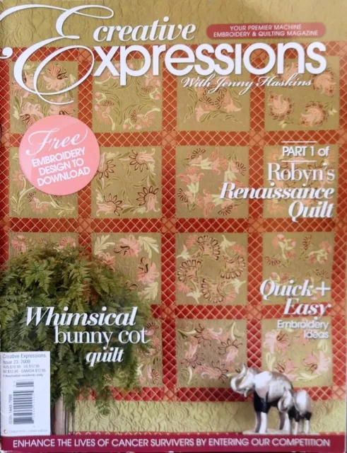 Creative Expressions with Jenny Haskins Issue No. 23 - Pattern sheet attached