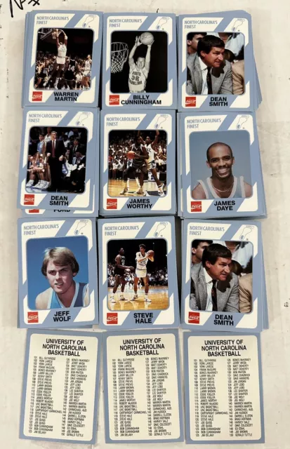 1989 Collegiate Collection 350+ Card Lot Coca-Cola North Carolina's