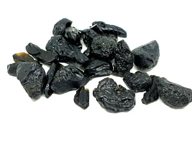 Meteorite Polished 15-20mm x 5-10mm High Tektite Vibration Psychic Crown Astral 2