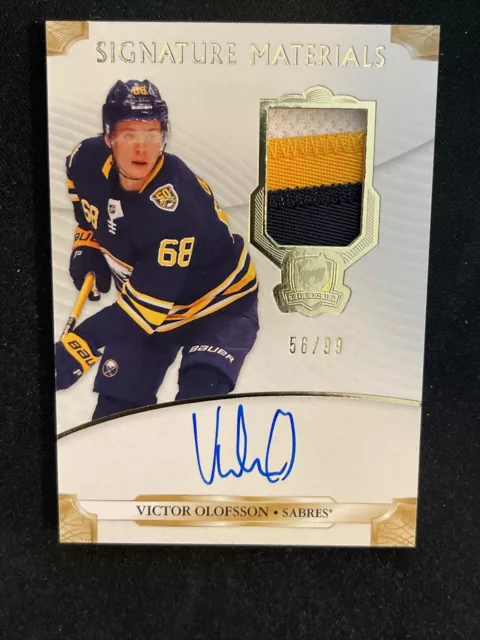 Victor Olofsson Autographed Signed 2021-22 UDA Ud Canvas Ip Auto PSA/DNA  Sabres