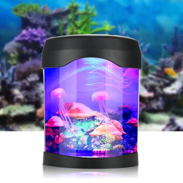 Mini Fish Tank LED Lighting Color Changing Night Lamp ETZ