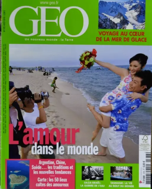revue magazine geo l'amour dans le monde N° 378