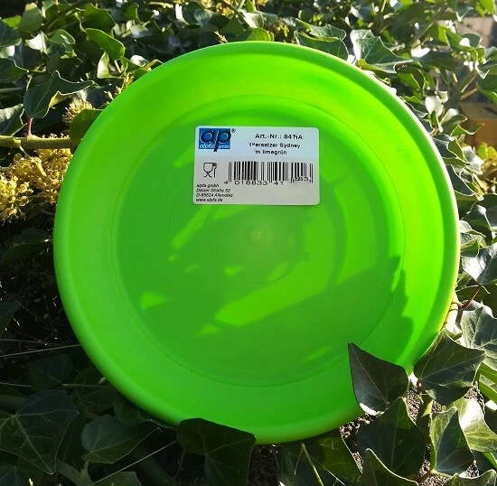 alpfa 841611 Untersetzer für Pflanztopf Sydney 23 cm - 18 cm Durchmesser - limet