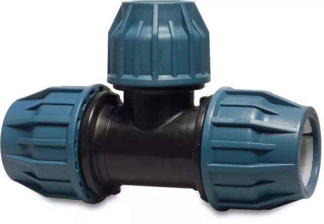 MDPE Maglietta ramo ridotto compressione per tubo acqua: da 20 mm a 110 mm