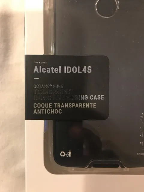 Incipio Alcatel Idol 4S Transparent Impact Absorbing Phone Case OEM NEW MRSP $39 3