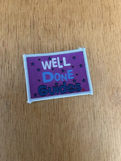 Girlguiding Badges - Fun Badges- Well Done Guides