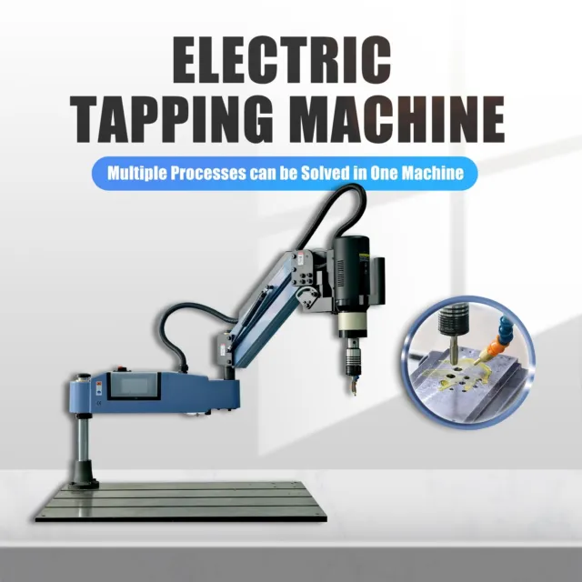 Electric Tapping Machine M12-M48 Flex Tapper Arm 200RPM Auto Oil Adding