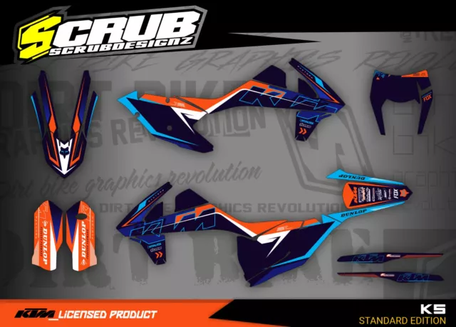 KTM graphics EXC EXCf 125 150 250 300 350 450 500 2017 2018 2019 decals