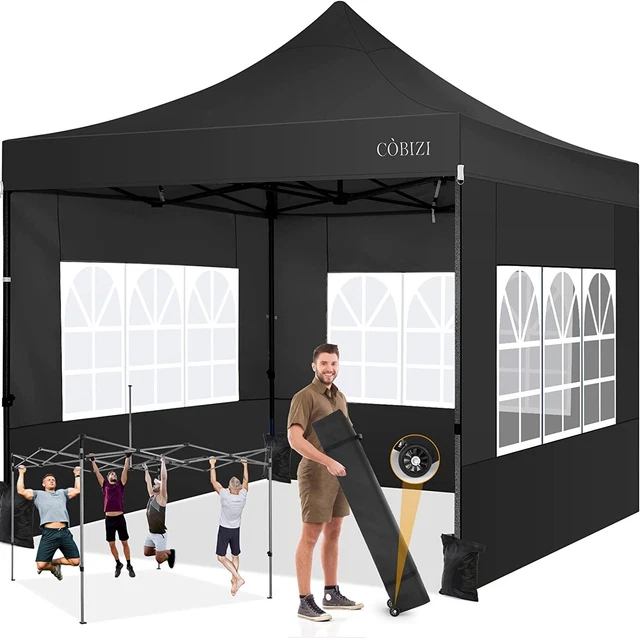 Pavillon Wasserdicht Gartenzelt Partyzelt UV-Schutz 50+ 1,8x1,8m/3x3m/3x4,5m/3x6