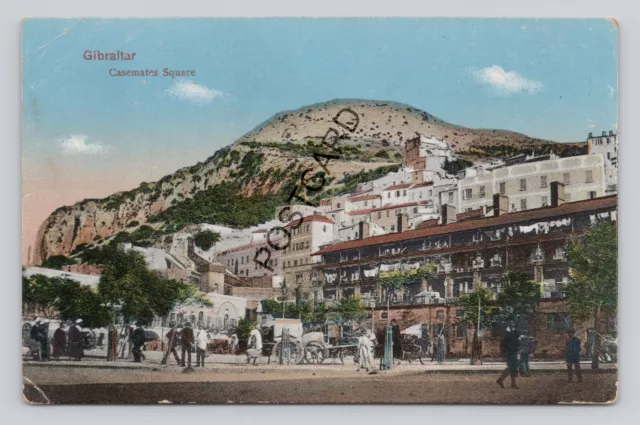 Postcard (N6) Gibraltar Casemates Square. VB Cumbo