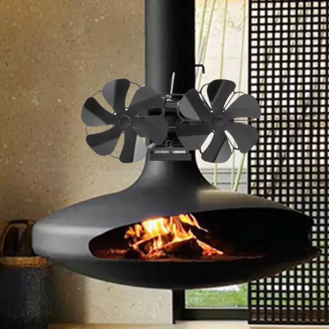 Ventilateur de poêle pour poêle à bois - Ventilateur de cheminée -  Ventilateur de