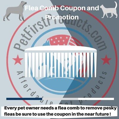 Flea comb for dogs and cats