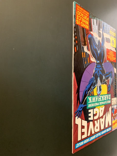 Vintage Feb. 1991 Marvel Age #97, 1st Appearance Darkhawk Comic Book+++ 11