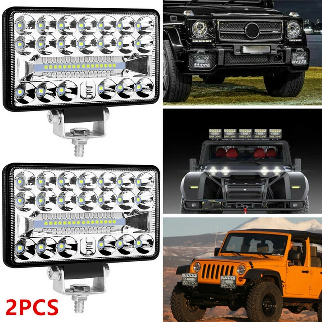 2X 108W LED Arbeitsscheinwerfer Offroad Scheinwerfer Traktor Bagger SUV 12V 24V