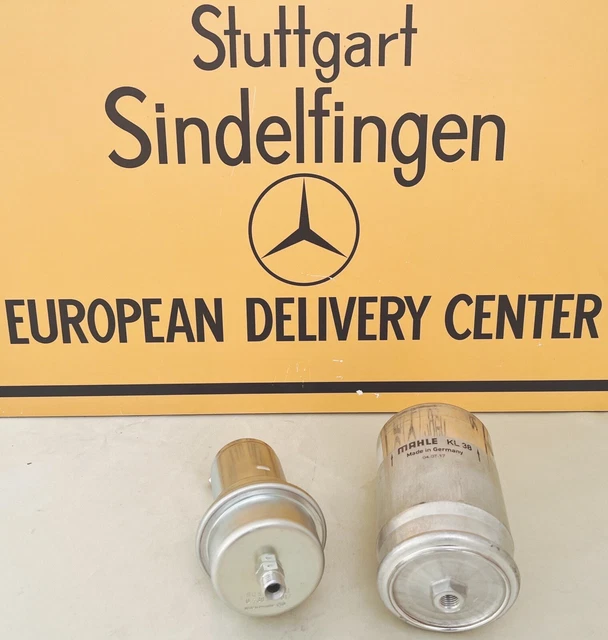MERCEDES BENZ W123 W126 W107 Fuel Accumulator BOSCH & MAHLE FEUL FILTER