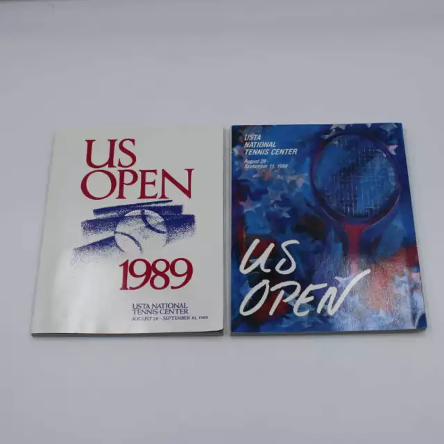 1988/1989 USTA U.S. Open Tennis Official Program Lot New York City ...