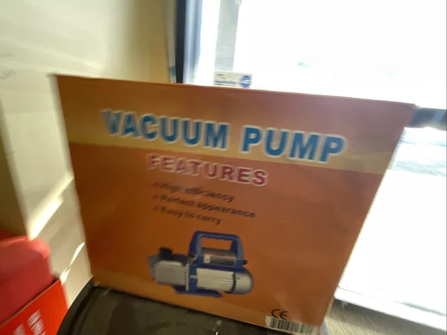 12CFM 1HP Vacuum Pump HVAC Field Tool 2 Stage Rotary Vane Fast Deep Vacuum