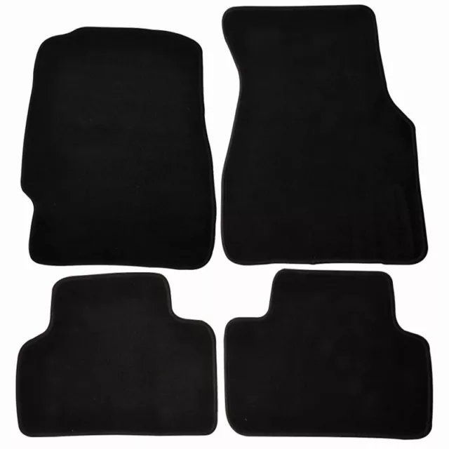 Fits 92-95 Honda Civic Black Nylon Floor Mat Carpet Front Rear Non-slip 4PCS Set