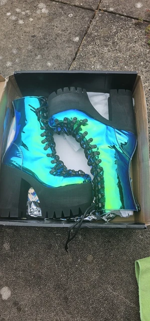 DOLLS KILL CLUB Exx Moonstone Platform Boots UK Size 5 Brand New In Box 132.00 PicClick UK