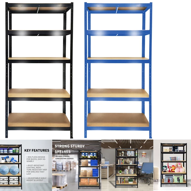 STORAGE SHELVES HEAVY Duty Steel Frame 5Tier Garage Shelving Unit