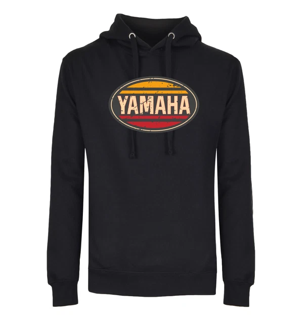 Felpa uomo moto donna maglia Moto Yamaha Logo Vintage idea regalo