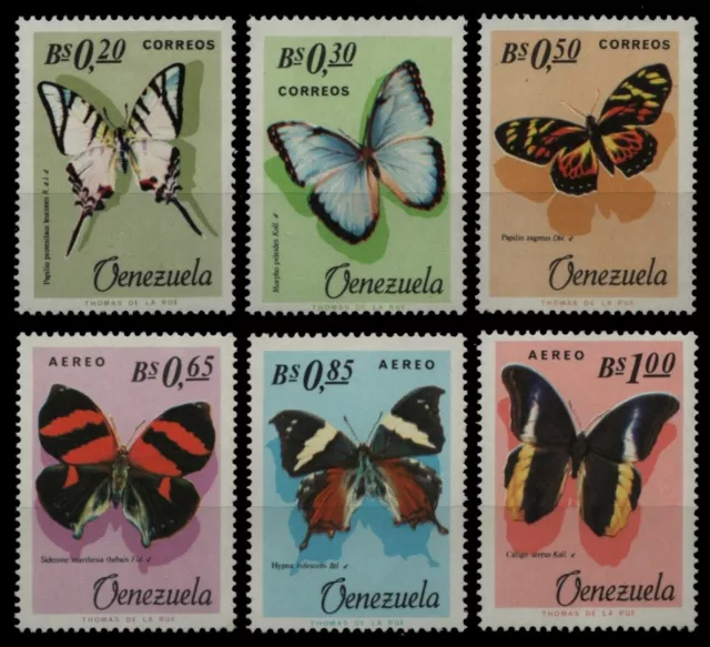 Venezuela 1966 - Mi-Nr. 1639-1644 ** - MNH - Schmetterlinge / Butterflies