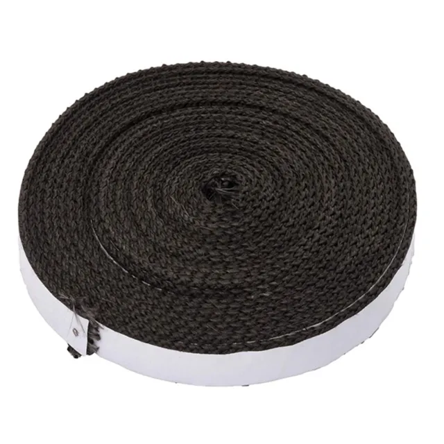 Durable Flat Sealing Tape Sealing Rope 15 Feet Long (180 Inches) 1Pcs Black