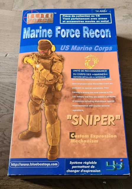 YX019 BBI 1/6 Figurine Elite Forces 21233 USMC Marine Force Recon - Boîte Rare