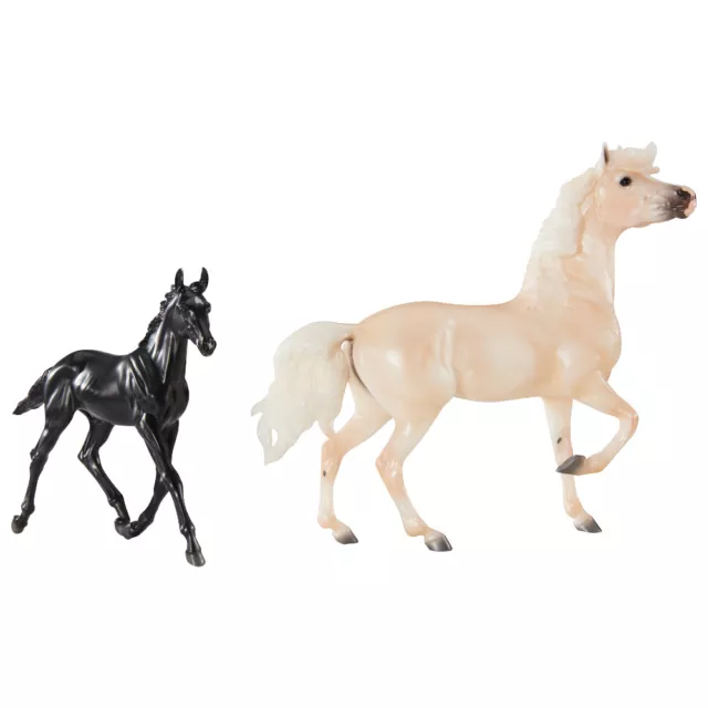 Breyer 1840 Cloud's Encore & Tor Horse Traditional 1:9 Palomino mustang & foal