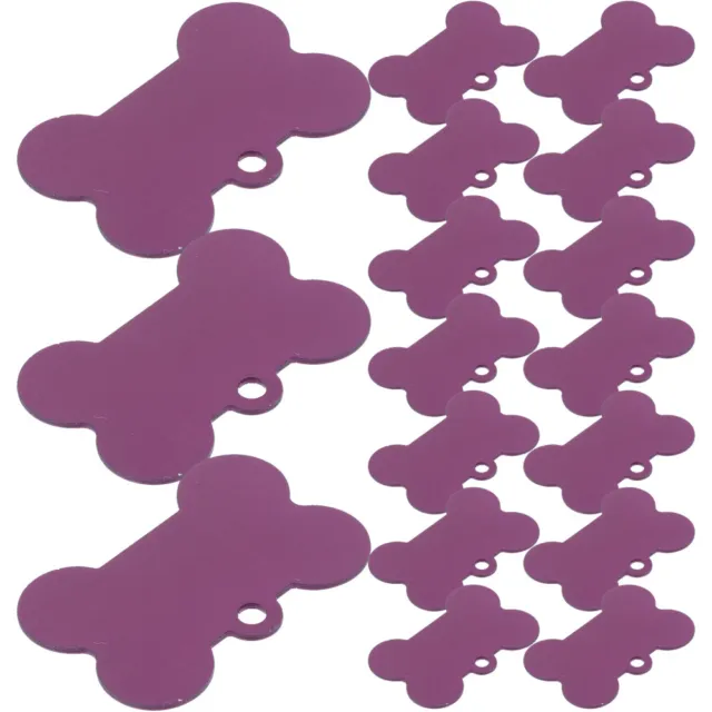 20 piezas Collares Violeta Personalizados Marcas Perro Para Razas Grandes