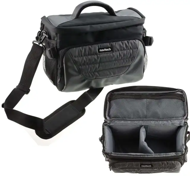 Navitech Grey Shoulder Camera Bag For BIVLIO Digital Camera