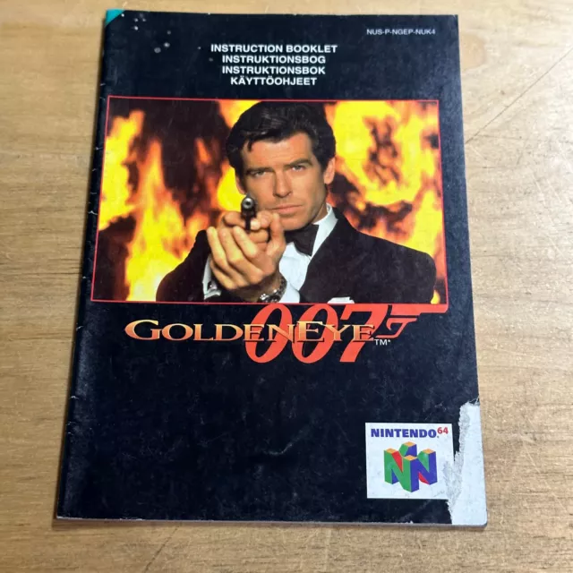 Nintendo 64 N64 Instruction Booklet Manual - GoldenEye 007