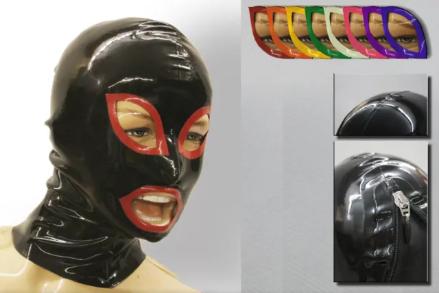 ☀️ LATEXTIL ☀️ - Latexmaske "STRIPE-COLOR" - latex mask rubber - NEU / NEW