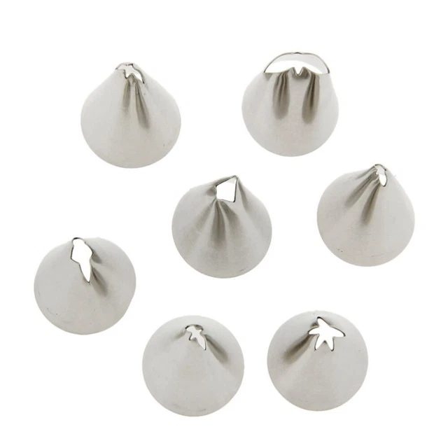 7 pezzi Punte per tubazioni a velo Ugelli per pasticceria / glassa per cupcake