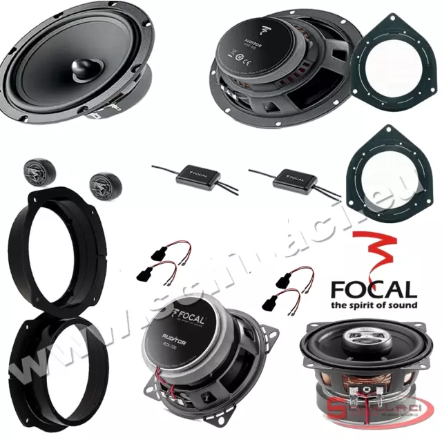 Kit 6 Casse altoparlanti FOCAL per FIAT BRAVO con adattatori