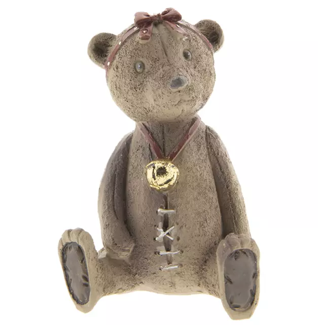 Clayre & Eef ❤️Teddybärin mit Glocke❤️ nostalgischer Bär Teddy Shabby 6PR2405