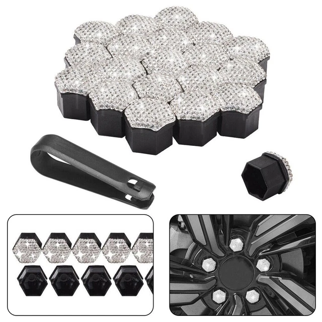 Lug Nut Covers Removal Tool Anti-rust White 17mm 20Pcs/set Bolt Dust-proof