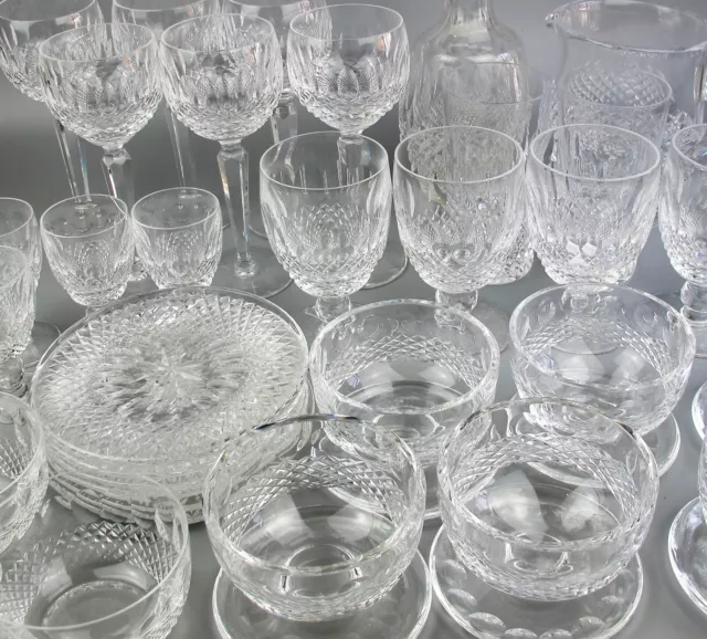 Waterford Crystal Colleen Glasses. Cut crystal glass - various designs.