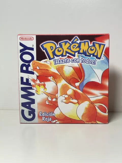 Caja Reemplazo con insert Pokemon Rojo de GB