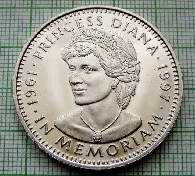 LIBERIA 1997 5 DOLLARS, Princess Diana Memoriam BU