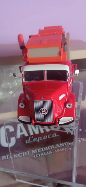 CAMION D'EPOCA N. 14 BIANCHI MEDIOLANUM CIVIS ITALIA 1946 VINTAGE