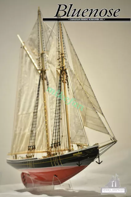 Bluenose Model Sailboat 1:72 730 mm Wooden Ship Model Kit Yuanqing